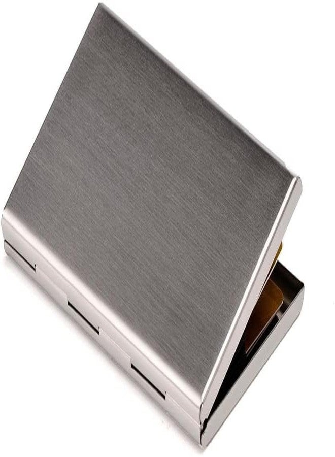 ANG RFID Protected Black Slim Stainless Steel Debit/Credit/ATM Slots 6 Card Holder 6 Card Holder (Set of 1, Silver) - Image 1